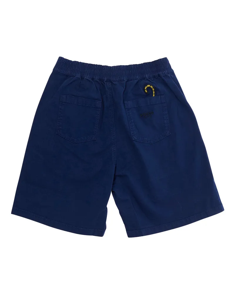 Kenzo Boys' Bermuda Shorts Blue Cotton Navy