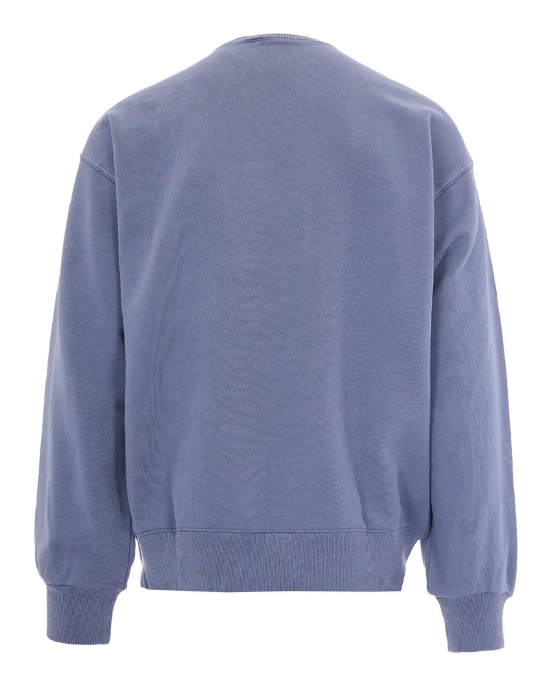 Carhartt WIP Men's Sweatshirt Nelson Gentle Blue Cotton Sweatshirts Sweater Blue