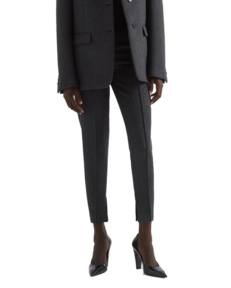 Prada Virgin Wool Trousers — Gray Gray