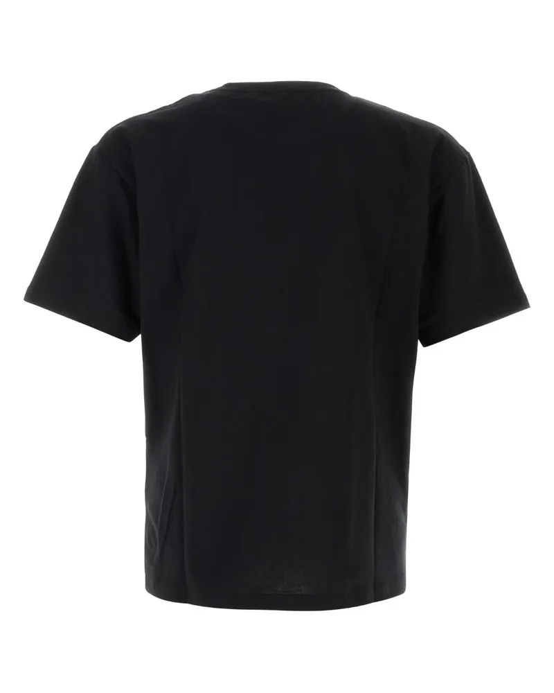 Valentino Garavani Men's Black Cotton T-Shirt Neroburro Black