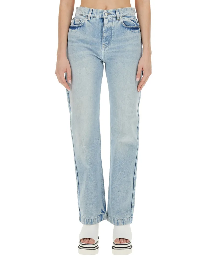 Stella McCartney Straight Leg Denim Jeans — Blue Blue