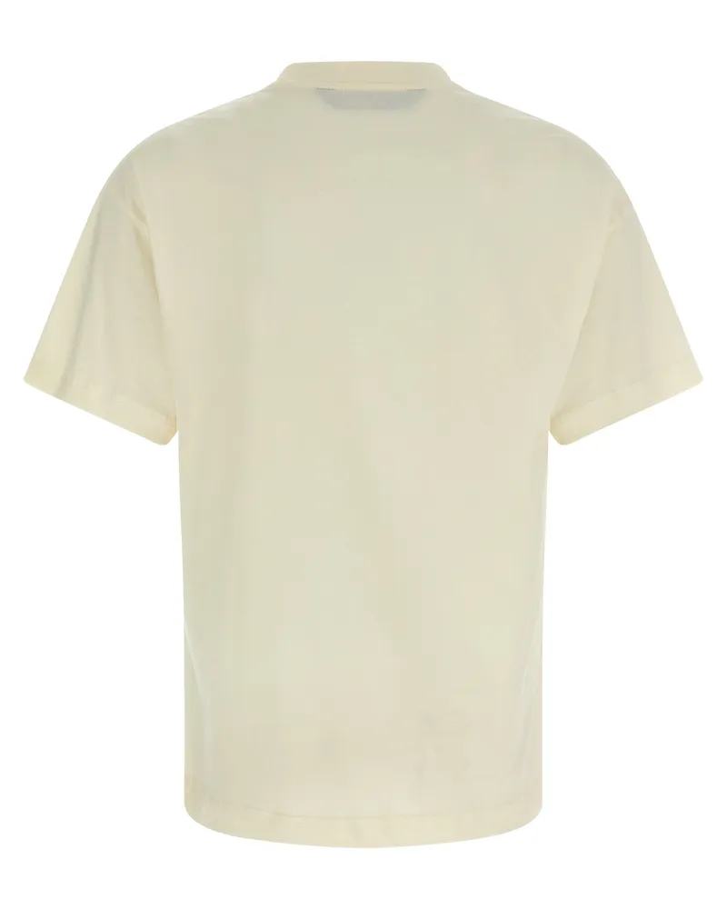 Palm Angels Logo-Print Cotton T-Shirt — White White