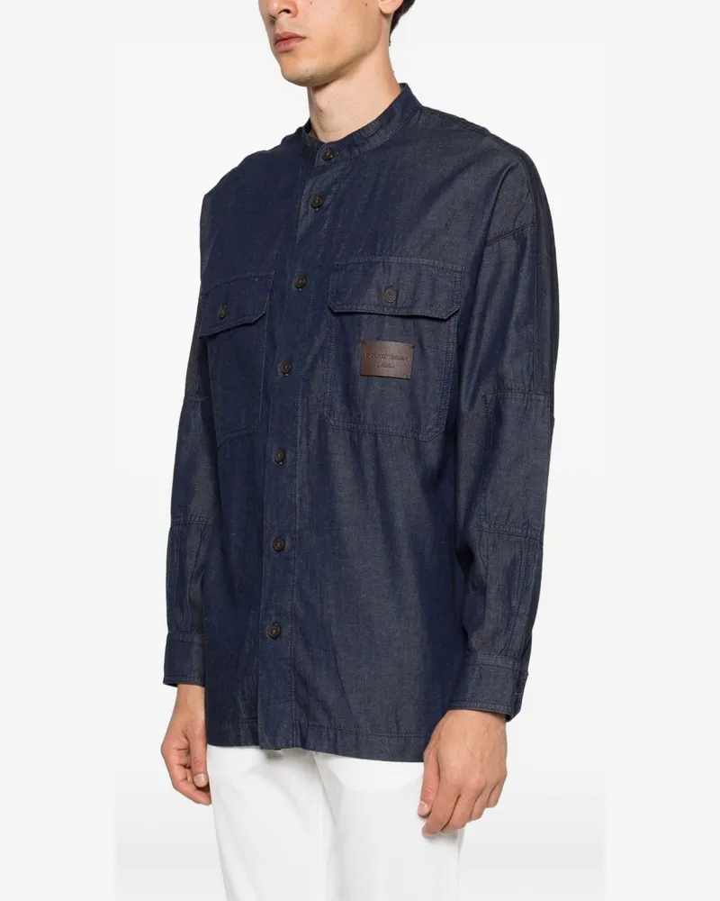 Emporio Armani Denim Shirt — Navy Navy