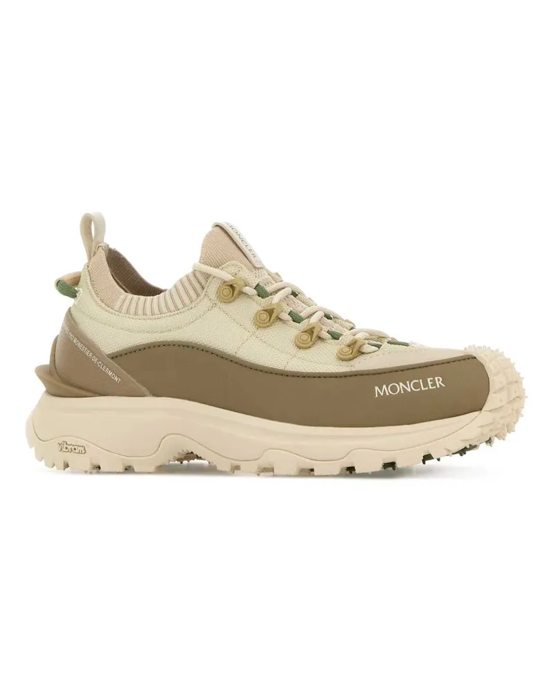 Moncler Women's Two-Tone Canvas Trailgrip Lite3 Sneakers 23f Upper: Polyester Beige
