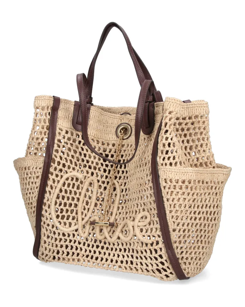 Chloé Women's Chloè Bags Beige Raphia Beige