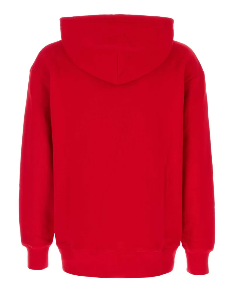 Valentino Garavani Men's Red Cotton Sweatshirt Raspberryburro Exterior: Felpe Red