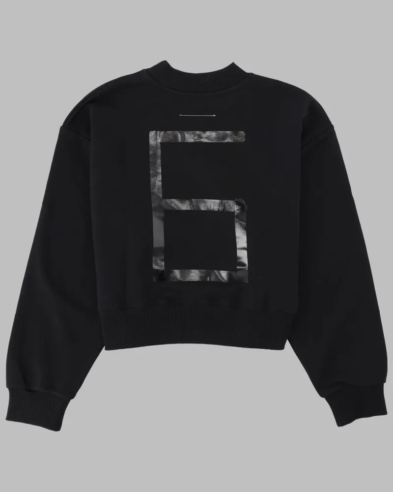 Maison Margiela Logo-Detailed Sweatshirt — Black Black