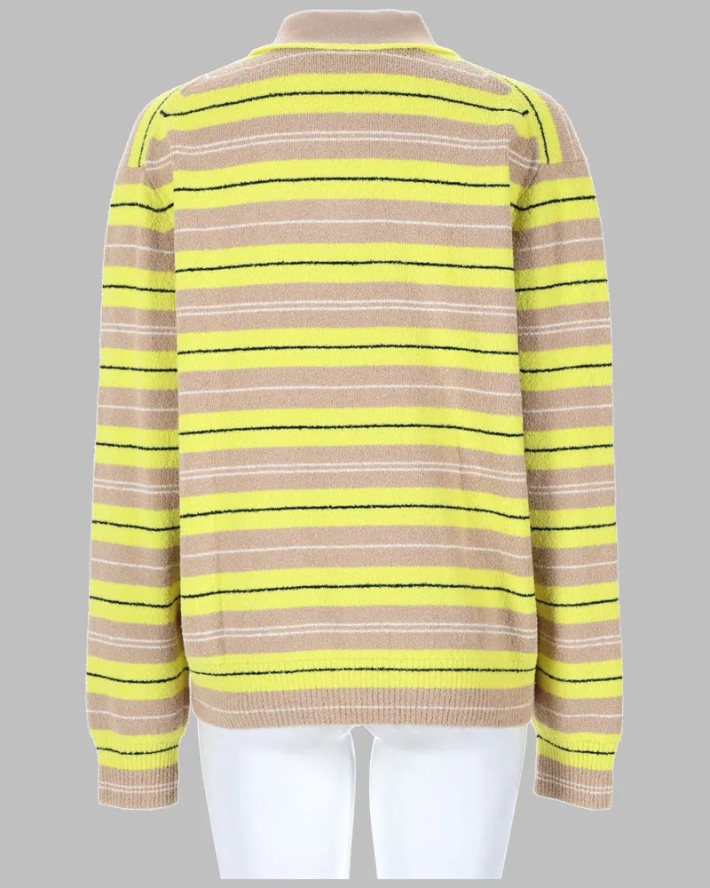 Paul Smith Bouclé Cotton Rugby Jumper — Yellow Yellow