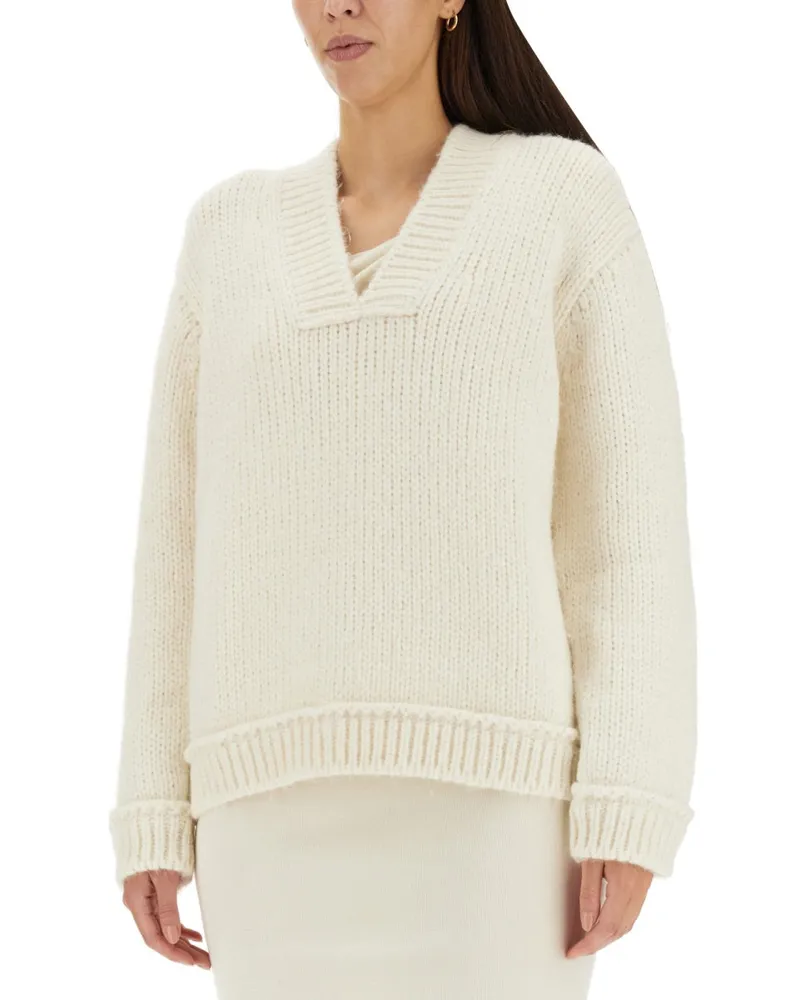 Tom Ford Alpaca Blend Sweater — Ivory Ivory