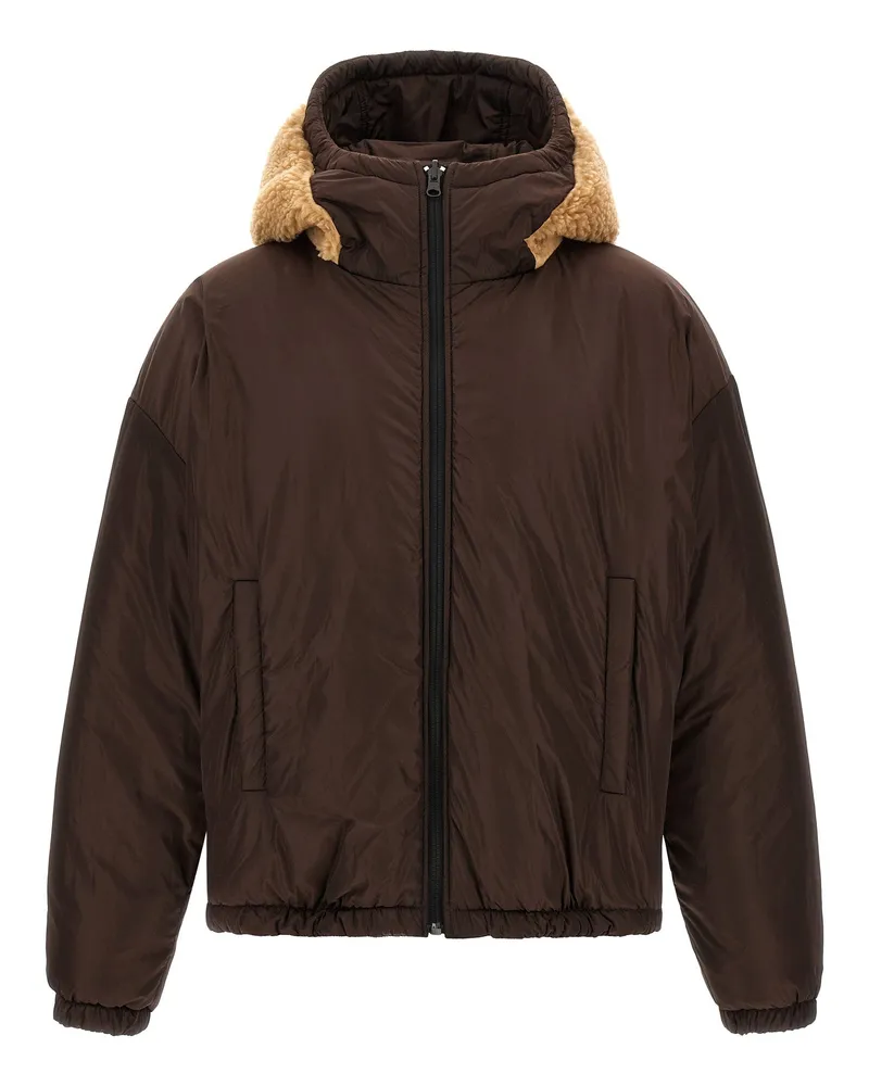 Dsquared2 Reversible Teddy Jacket — Camel Camel