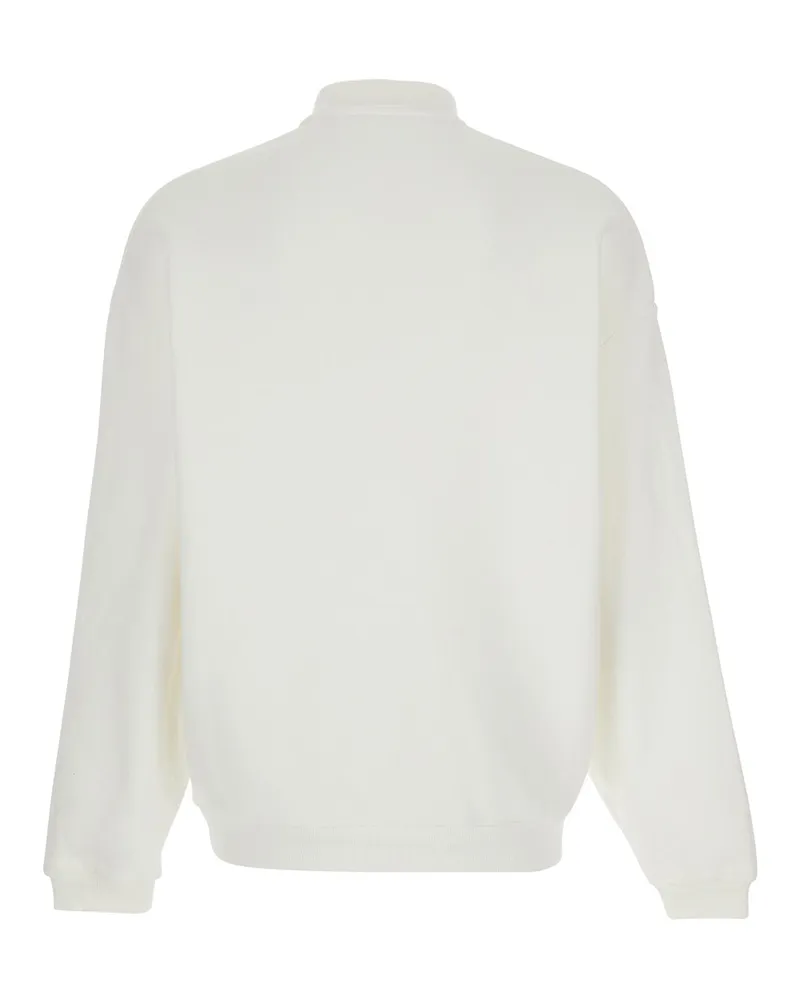 AUTRY Men's Sweatshirt Binco White Cotton Sweatshirts Sweater White