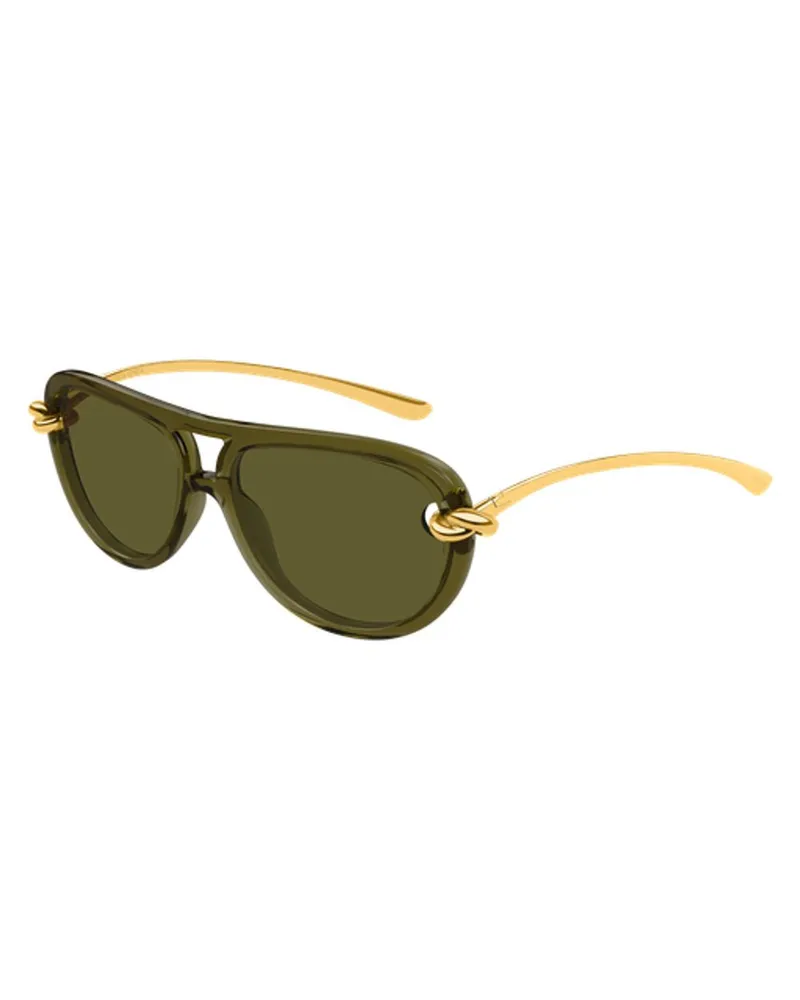 Bottega Veneta BV1418S003 Sunglasses — Green Green