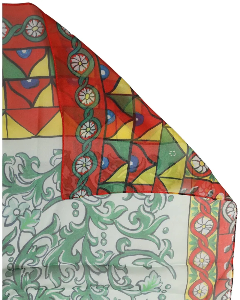 Dolce & Gabbana Silk Foulard Scarf — Multicolor Multicolor