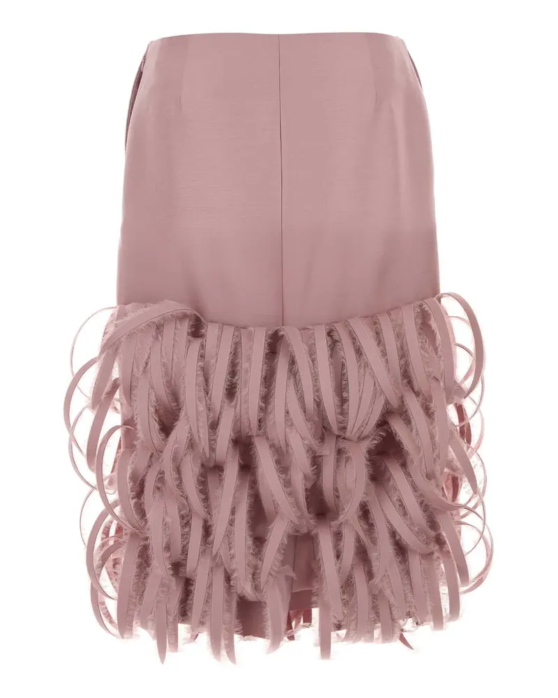 Balenciaga Women's Pink Wool Blend Skirt Dustypink Gonne Pink