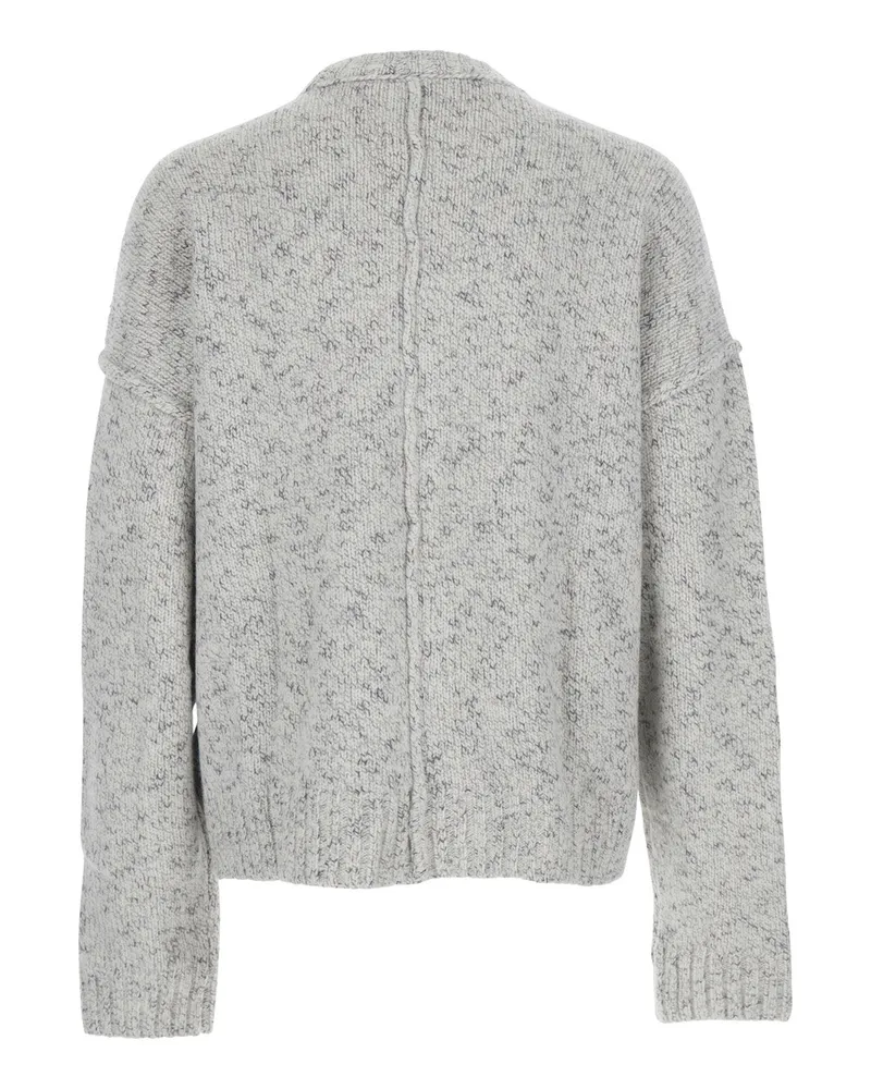 Won Hundred Wool Blend Crewneck Sweater — Gray Gray