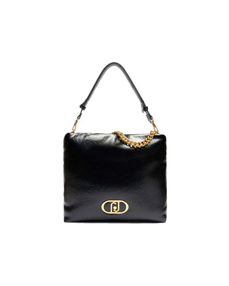 Liu Jo Women's Shoulder Bag Black Polyurethane - Shoulder-Bags Black
