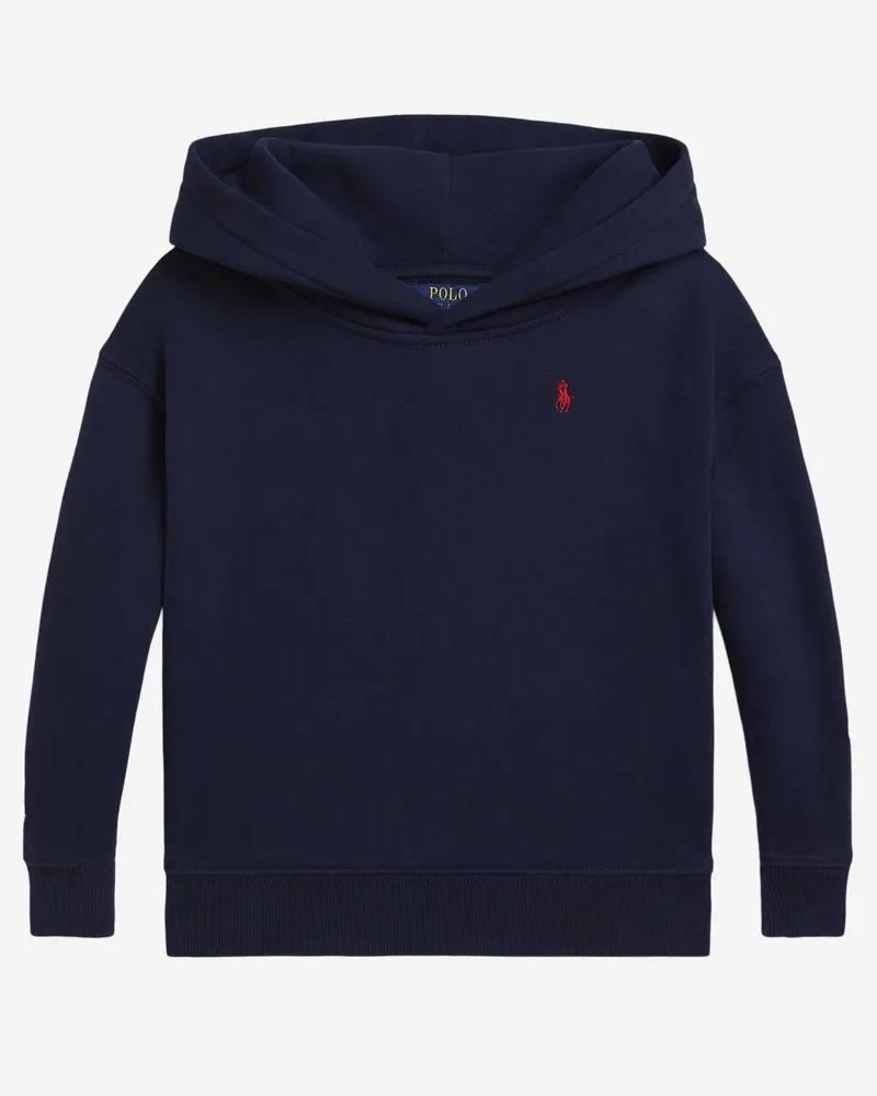 Ralph Lauren Bear Polo Embroidered Hoodie — Navy Navy