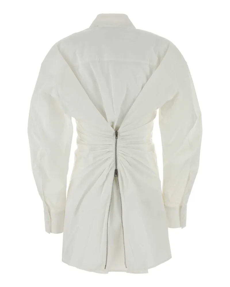 Alexander Wang Women's White Stretch Poplin Shirt Dress Exterior: Cotton Elastane Abiti White