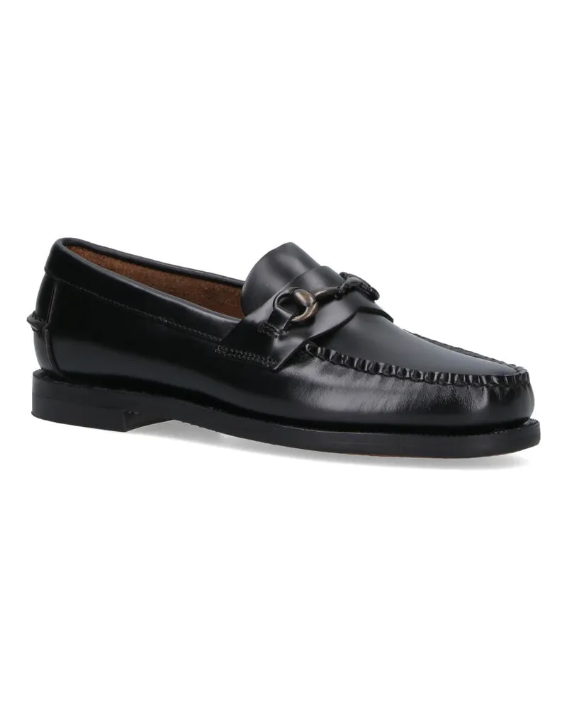 Sebago Women's Flat Shoes Black Upper: Leather Black