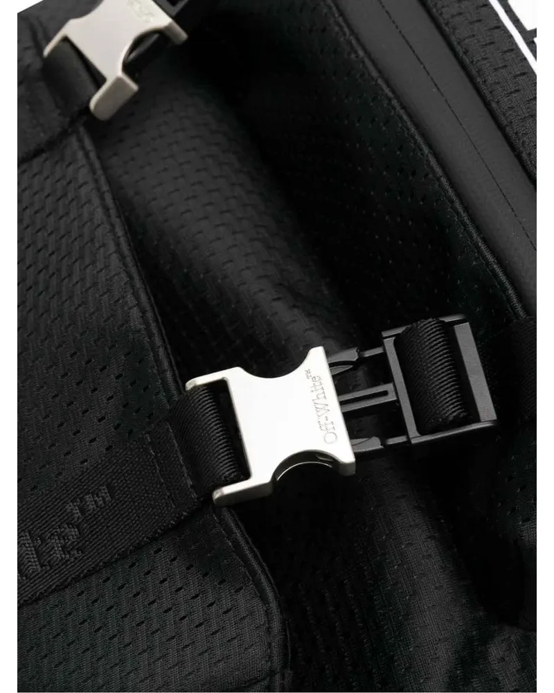 OFF-WHITE Men's Outdoor Hike Logo Backpack Black Bags > Backpacks Black