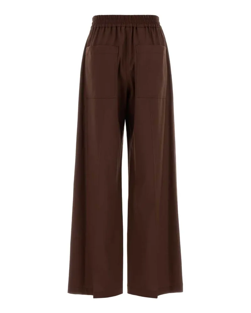 Brunello Cucinelli Virgin Wool Trousers Cioccolato