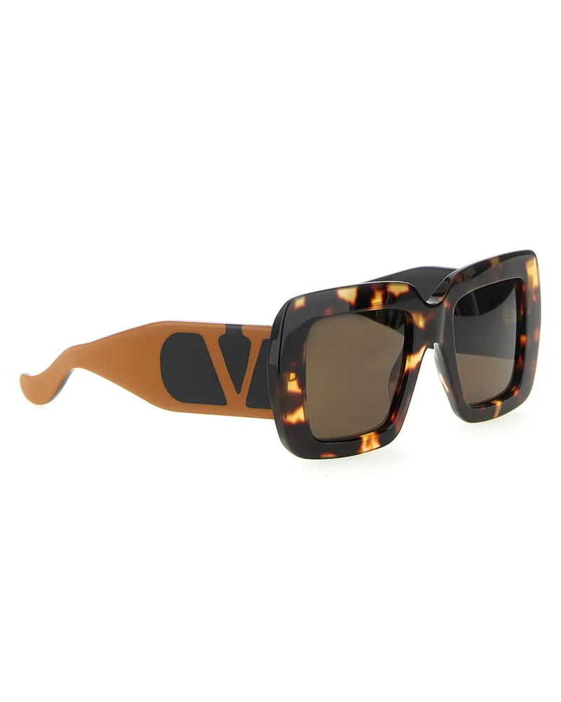 Valentino Garavani Oversized Tortoiseshell Sunglasses — Tortoiseshell Tortoiseshell