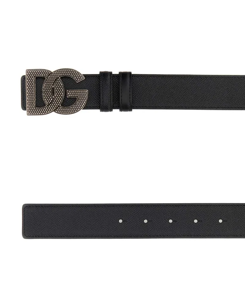 Dolce & Gabbana Bc4943ag651 8b956 Neronero Vitello Cinture Belt Black