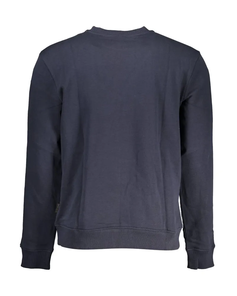 Napapijri Cotton-Blend Crewneck Sweatshirt — Blue Blue