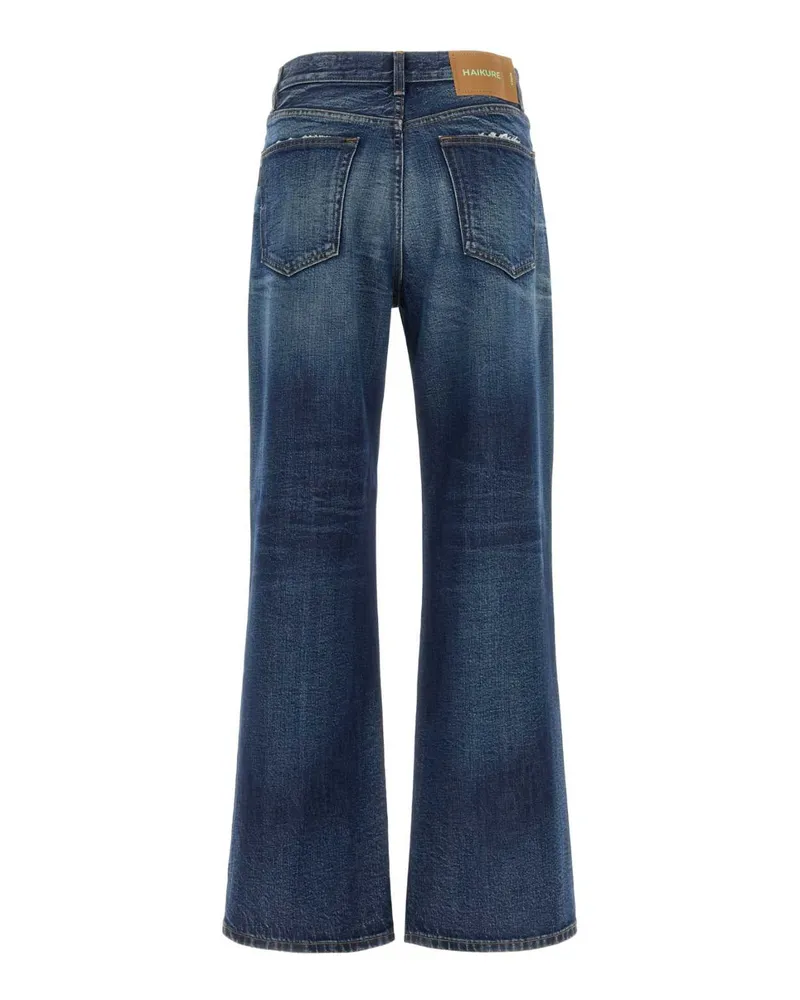Haikure Women's Denim Korea Jeans Normcore Exterior: Cotton Blue
