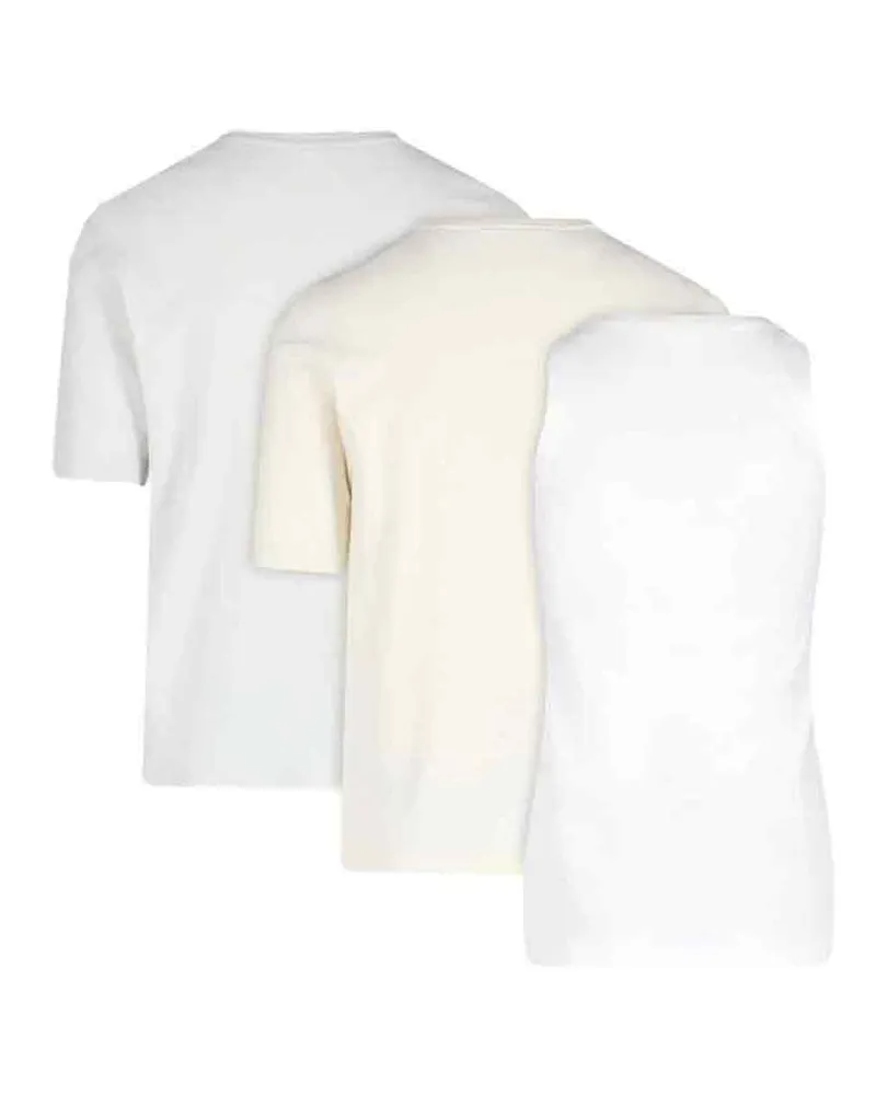 Jil Sander Men's T-Shirts And Polos Multicolour Cotton White