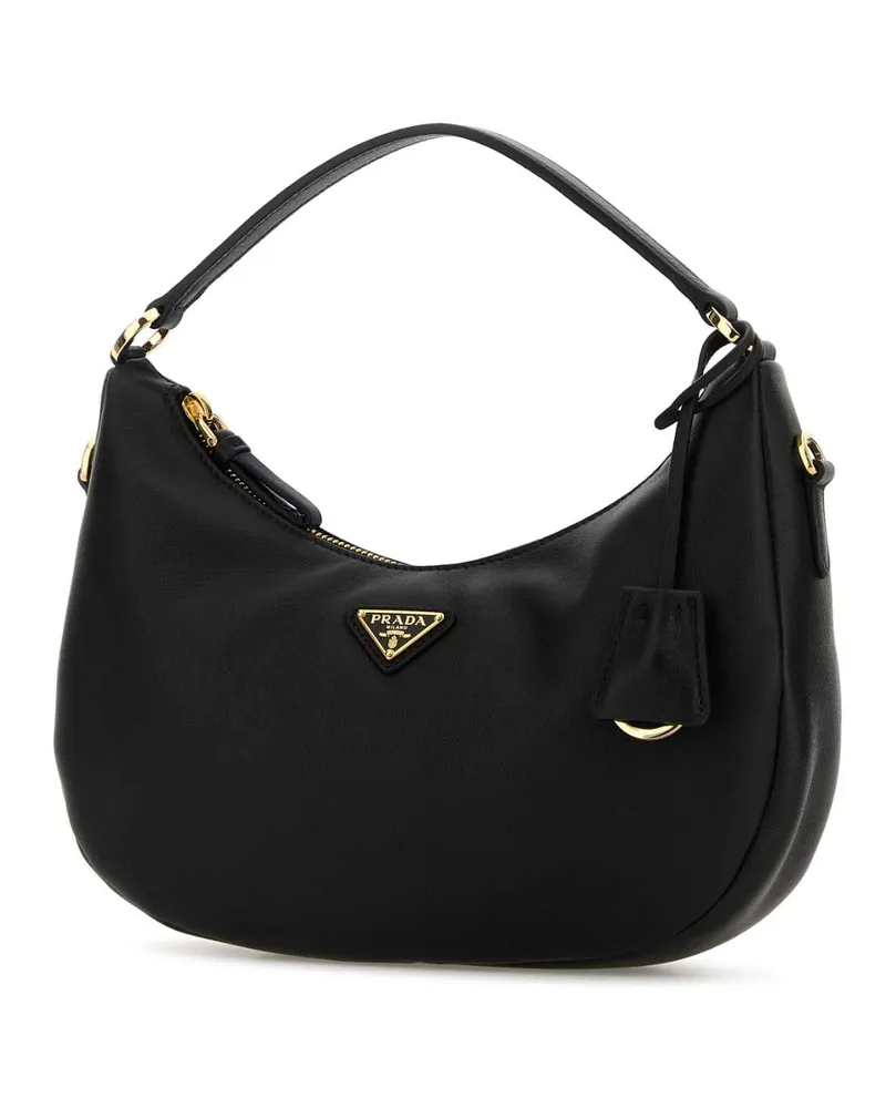 Prada Women's Black Leather Handbag Nero Calfleather Borse A Mano Bag Black