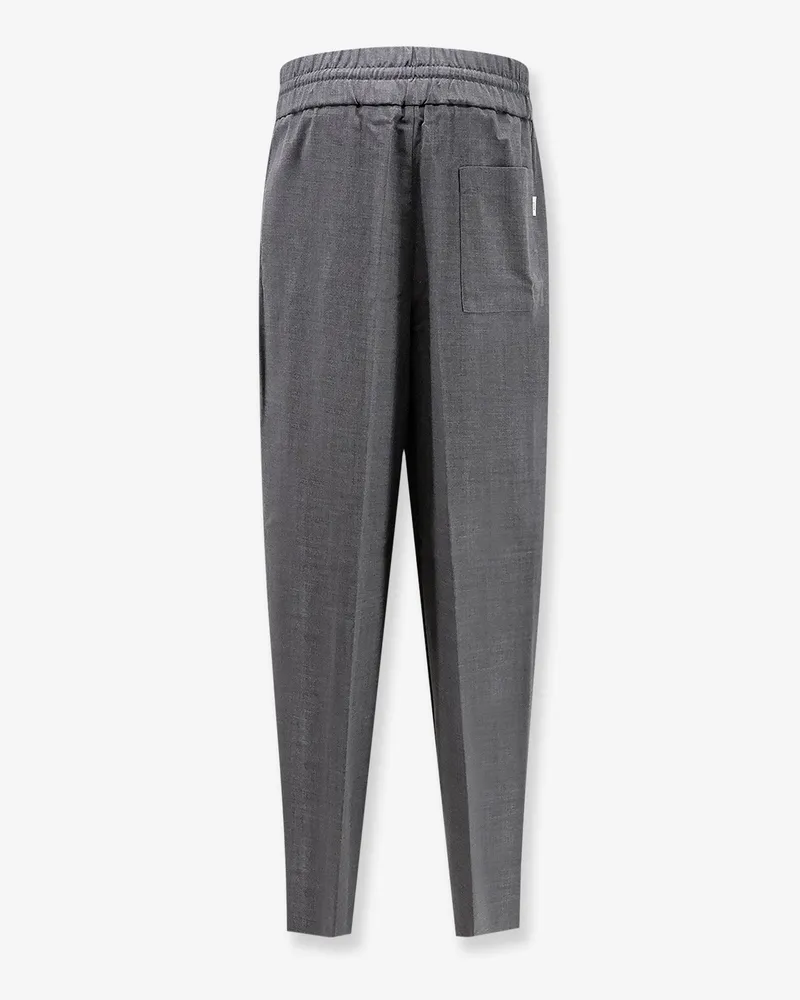AMI Paris Men's Virgin Wool Trousers Grey Gray
