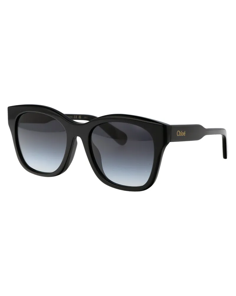 Chloé Women's Sunglasses Ch0194sk Black-Black-Grey Acetate Black/black/grey Black