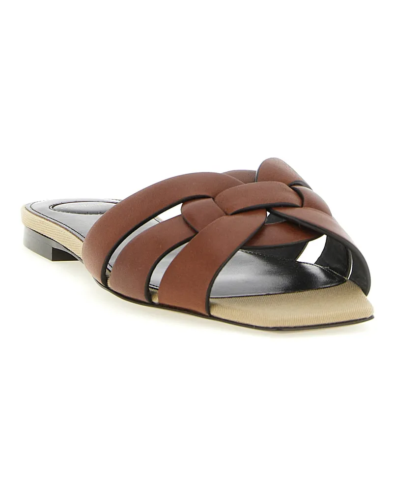 Saint Laurent Tribute Mule — Cognac Cognac