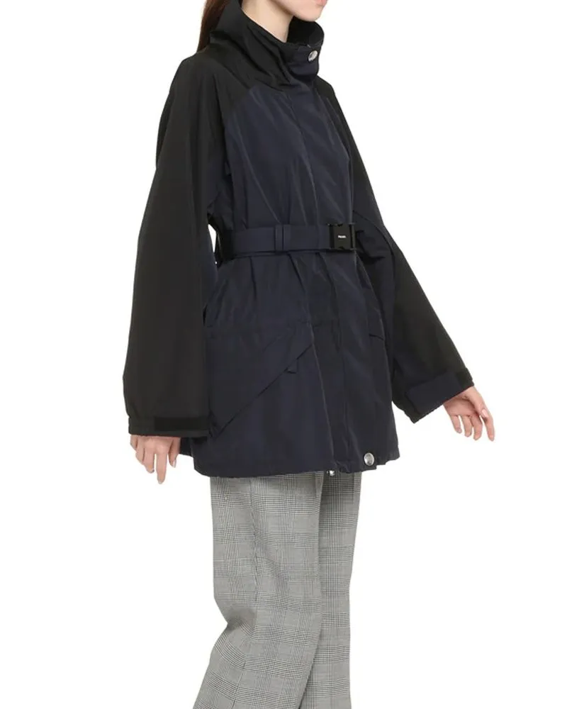 Prada Women's Blue Polyamide Shell Jacket Clothing Blue