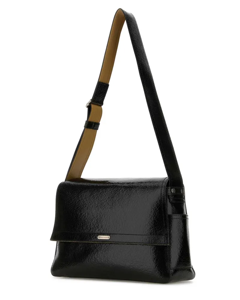 Alexander McQueen 8044611aatt 9769 Blackcaramelsilver Borse A Tracolla Bag Black