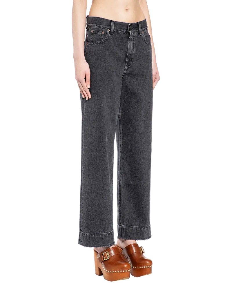Chloé Women's Jean Droit Noir Asphalte Black Black