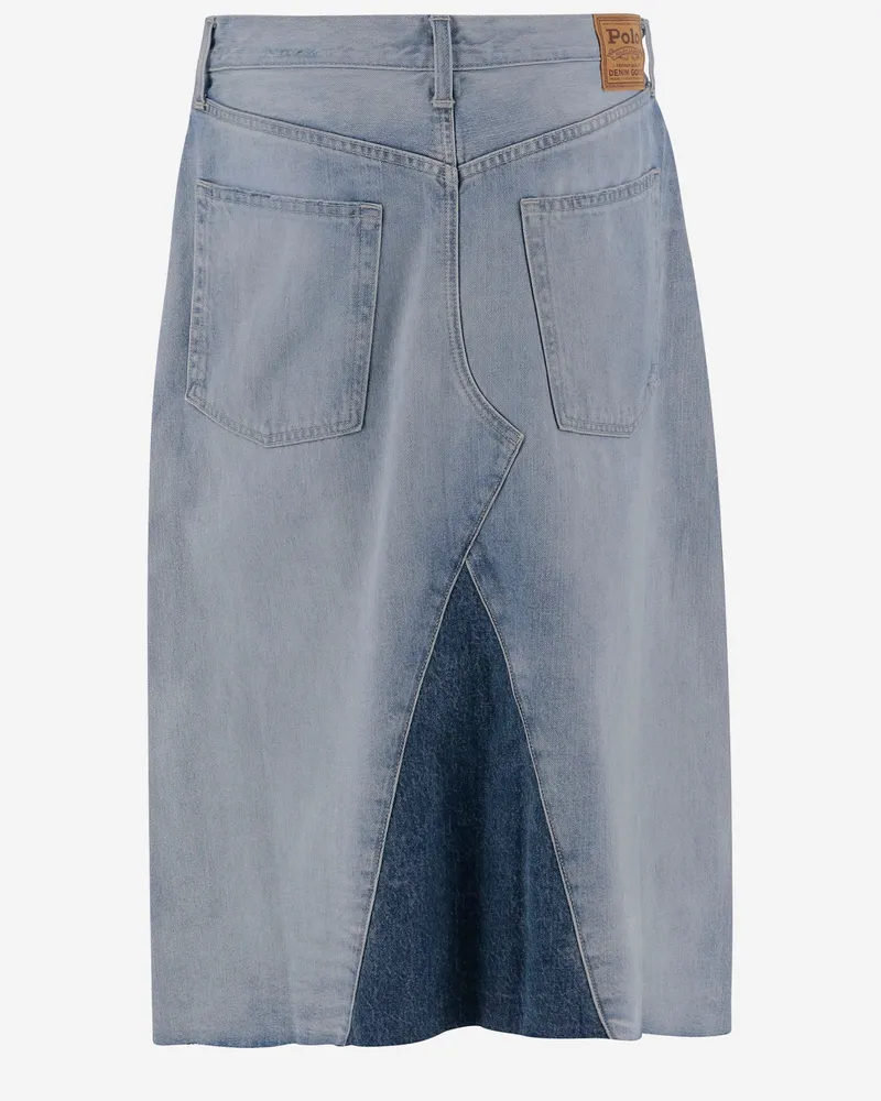 Ralph Lauren Women's Cotton Denim Skirt Blue