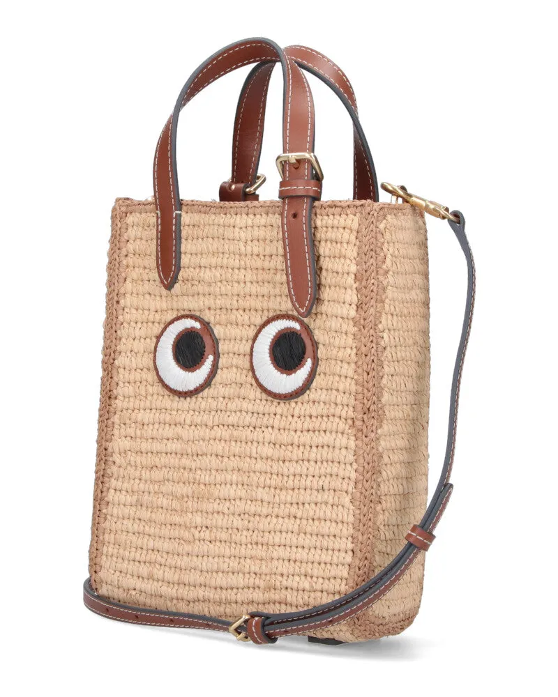 Anya Hindmarch Women's Bags White Fabric 1: Raphia Beige