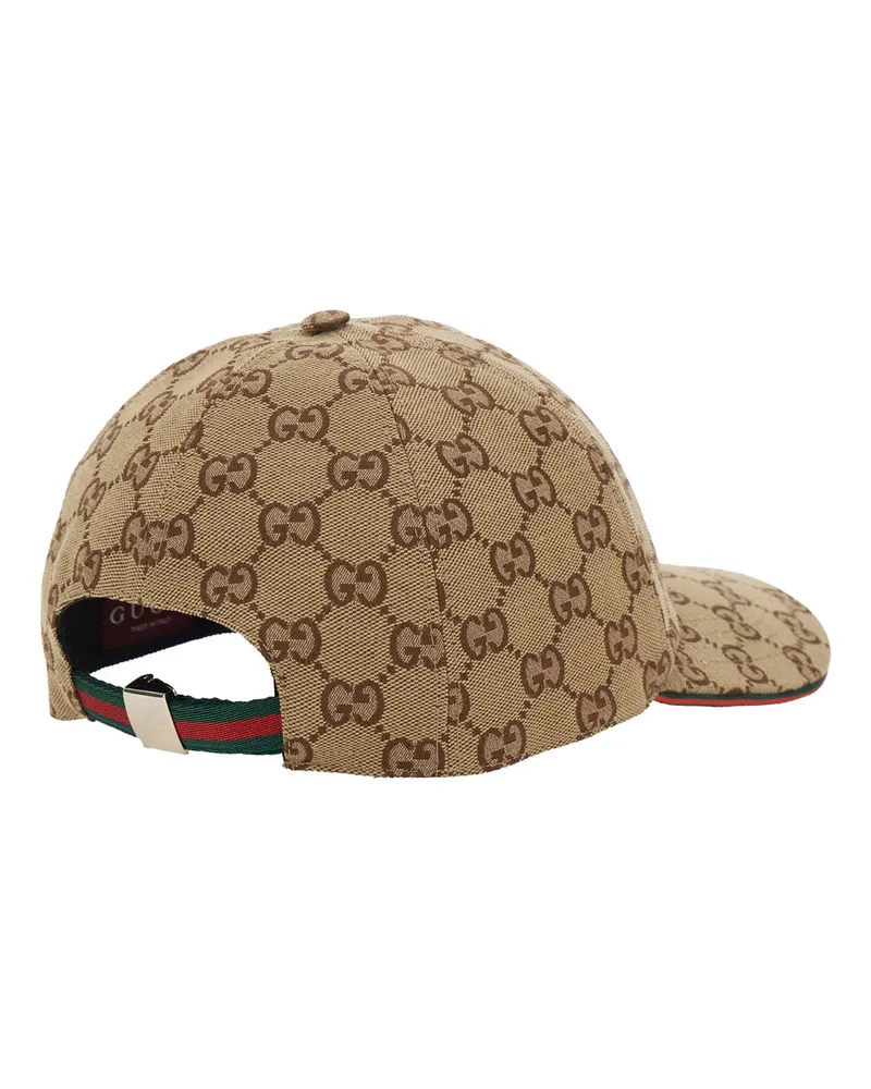 Gucci Women Baseball Cap, Beige Fabric Cotton-Polyester Hat Cotton/polyester Beige