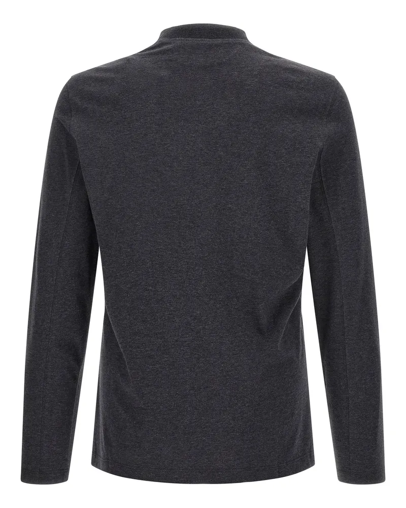 Brunello Cucinelli Cotton Jersey T-shirt — Charcoal Charcoal