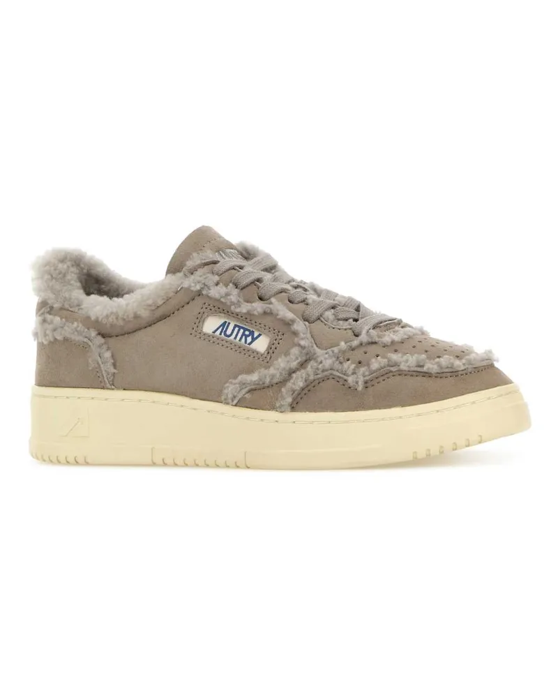 AUTRY Women's Grey Suede Medalist Sneakers Gray Gray