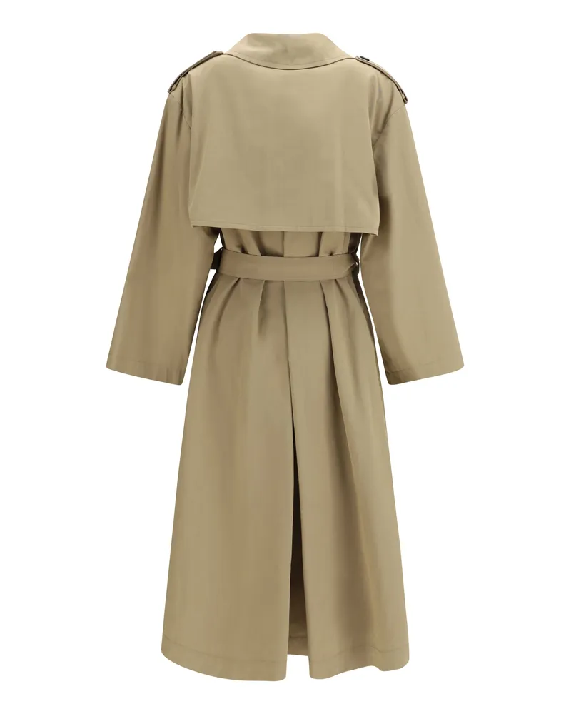 Max Mara Women's Oversized Double-Breasted Trench Nocciola Cotton; Nylon Coats Beige