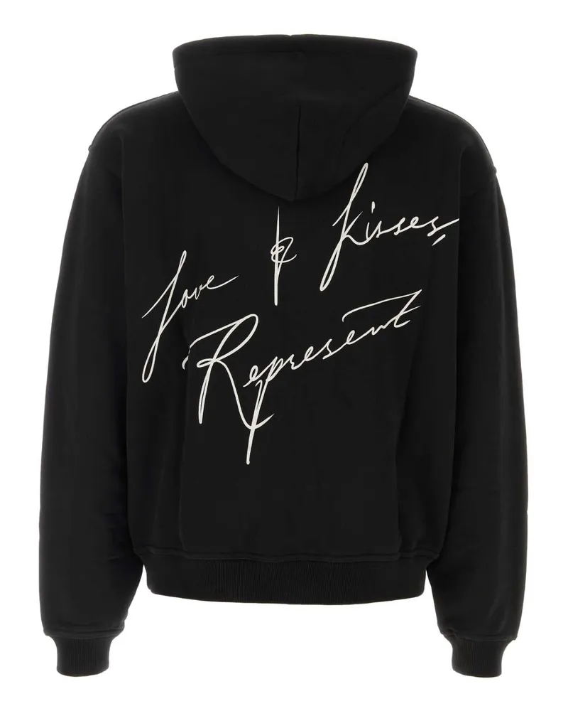 REPRESENT Men's Black Cotton Sweatshirt Jetblack Felpe Sweater Black