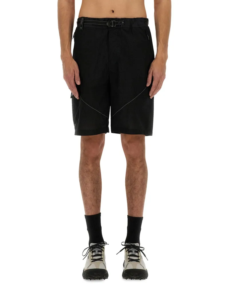 and wander Nylon Shorts — Black Black