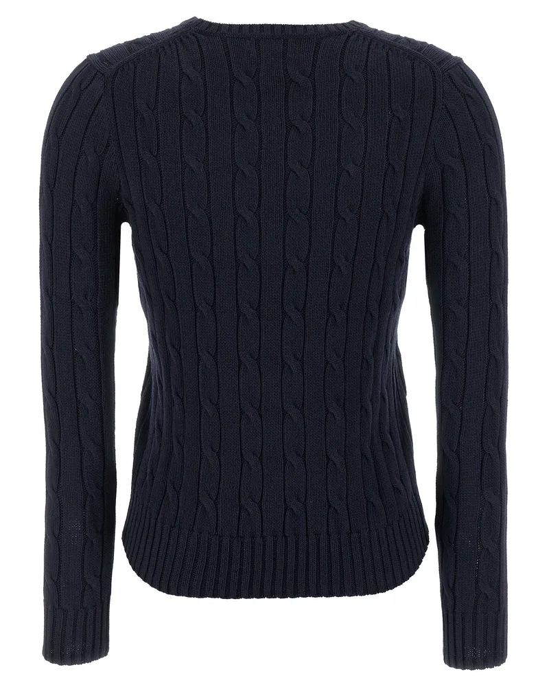 Ralph Lauren Cable-Knit Cotton Sweater — Navy Navy