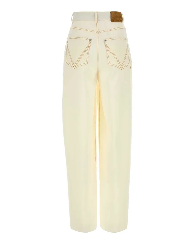 Bottega Veneta Women's White Trousers Wool White