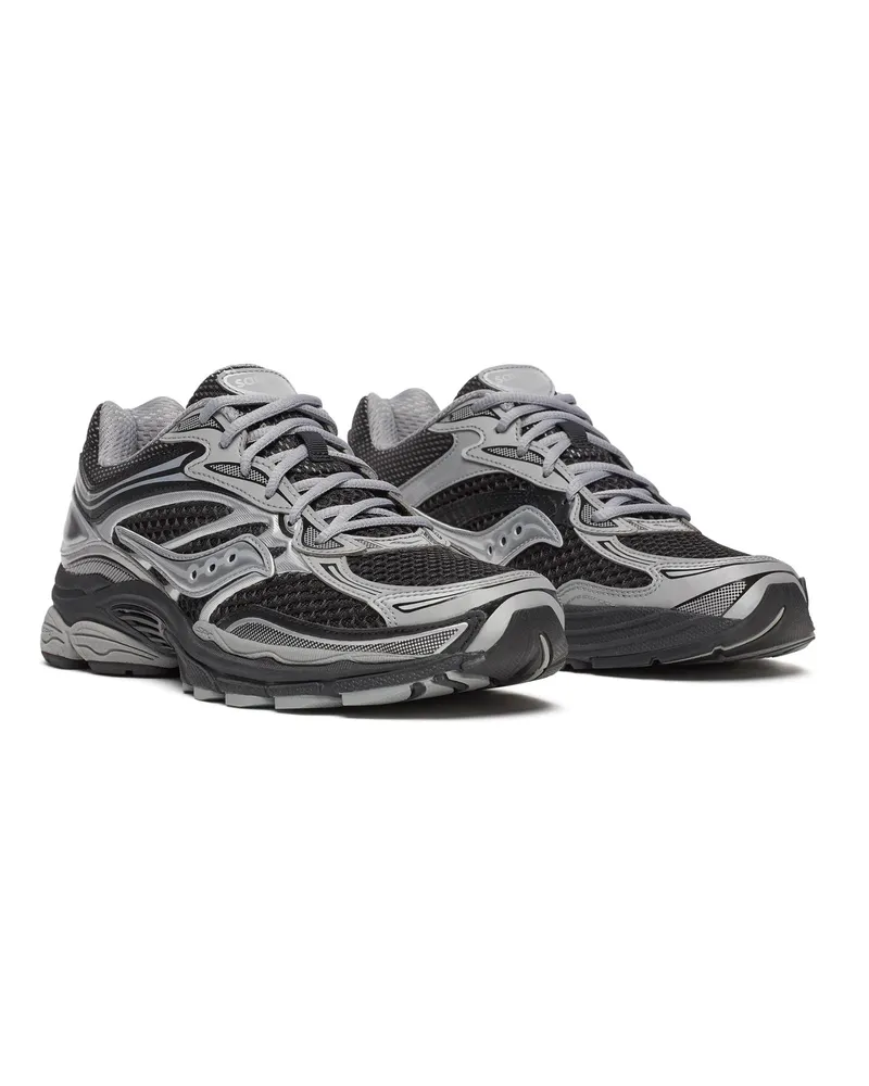 Saucony Unisex Sneakers Progrid Omni 9 Black-Silver Upper: Textile Trainers Black/silver Black