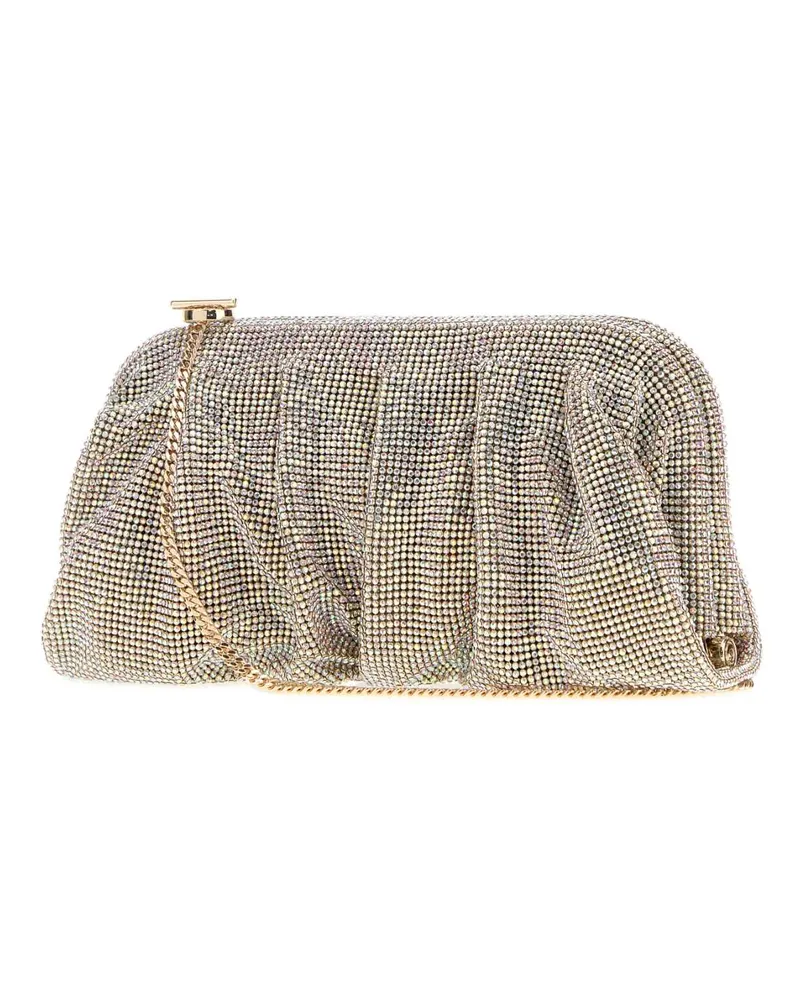 Benedetta Bruzziches Women's Embellished Fabric Large Venus Clutch Chapelloise Borse A Mano Gold
