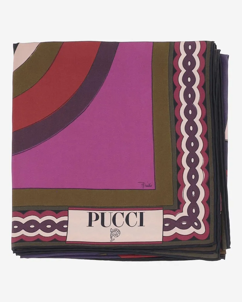 Emilio Pucci Women's Printed Silk Scarf Scarfs Multicolor